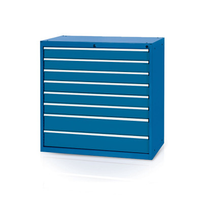 A940BC Tool cabinet with 8 drawers mm. 1023Lx600Dx1000H. Light blue.