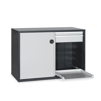 Tool cabinet sliding doors mm. 1430Lx780Dx1000H. Colour Anthracite/Light Grey.