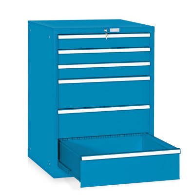 AH504BCBC Telescopic extraction tool cabinet 6 drawers mm. 717Lx725Dx1000H. Blue colour.