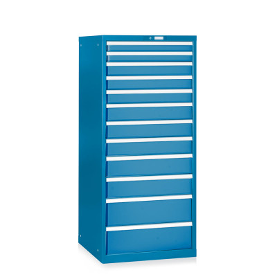 AH570BCBC 12-drawer telescopic extraction tool cabinet mm. 717Lx725Dx1625H. Blue colour.