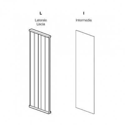 Pannellatura laterale liscia mm 2500hx400