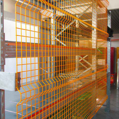 Mesh panels for shelving. Sizes: mm 224Lx4Dx1890H. Yellow.