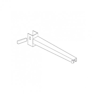 Mensola mm 1500x90/140x50/95h