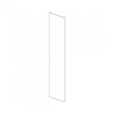 Side panelling for hook shelves. Galvanised. Sizes: mm 2350Hx400L.
