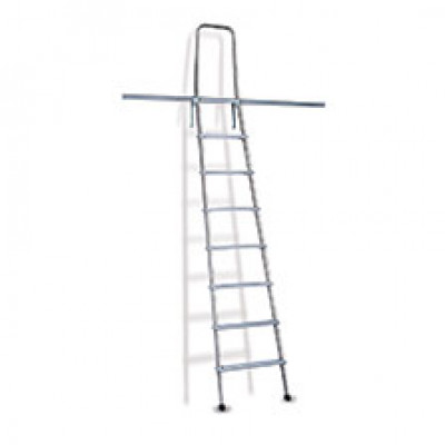 Scala agganciabile 7 gradini. Inox/Alluminio