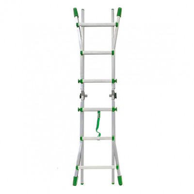 Scala multiuso in alluminio 3/3 gradini