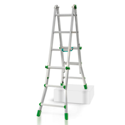 Multi-purpose professional aluminium ladder 3/4 steps.