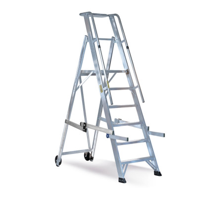 Aluminium shelf ladder 4 steps.