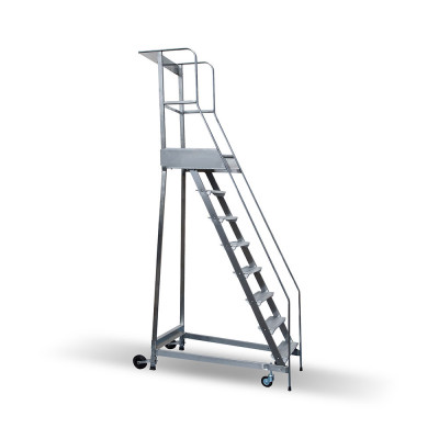 Platform ladder stainless steel 10 steps.
