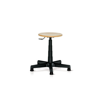 Sgabello faggio su pattini mm 370/500h