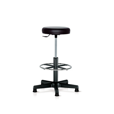 Sgabello poliuretano su pattini mm 570/830h