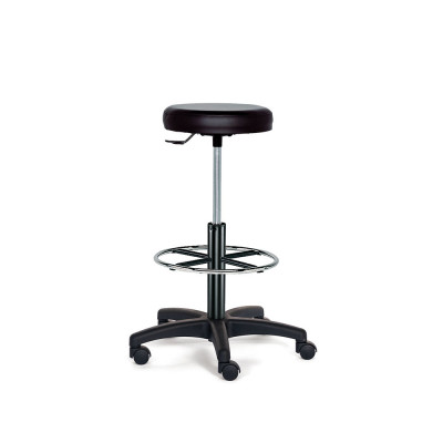 Sgabello poliuretano su ruote mm 570/830h