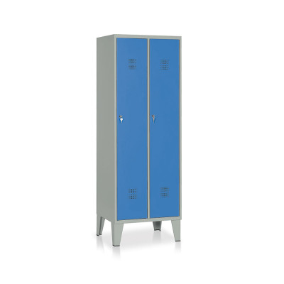 E512GB Locker 2 compartments mm. 610Lx500Dx1800H. Grey/blue.