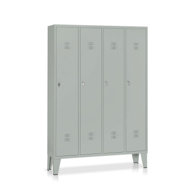 Locker 4 compartments mm. 1200Lx330Dx1800H. Grey.