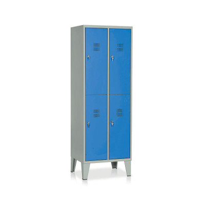 Spogliatoio 4 vani mm 610x500. Grigio/Blu