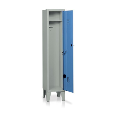 Locker 1 compartment mm. 360Lx330Dx1800H Grey/blue.