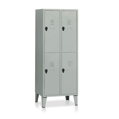 Locker 4 compartments mm. 690Lx500Dx1800H. Grey
