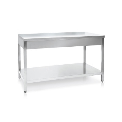 Stainless steel table mm. 1200Lx700Dx850/900H.