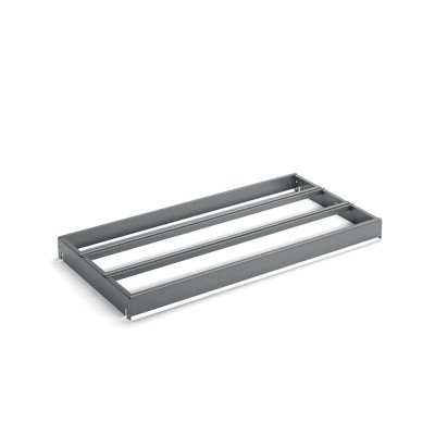 3-row inclined bushing holder frame mm. 965Lx500Dx69H. Dark grey.