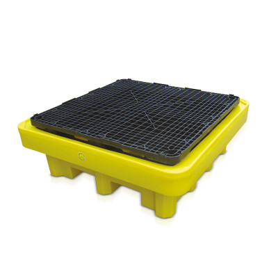 Polyethylene tank mm. 1350Lx1350Dx490H. Yellow.