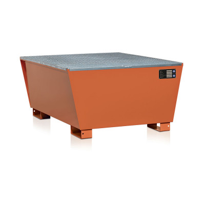Watertight tank for cistern mm. 1085/1345Lx1655Dx630H +100H. Orange.