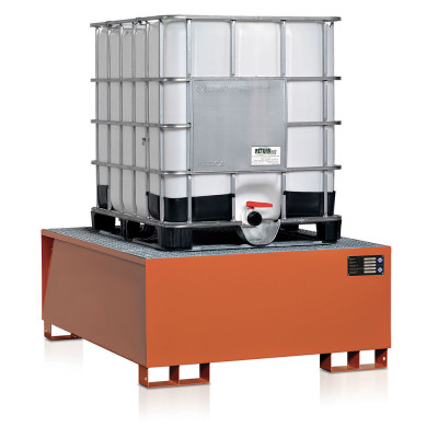Watertight tank for cistern mm. 1340Lx1650Dx520H+100H. Orange.