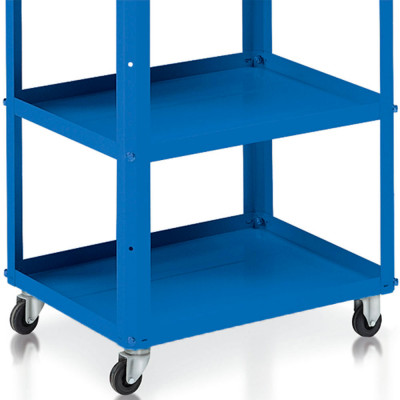 Tray for trolley mm. 600Lx450Dx30H. Blue.